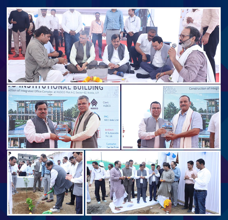 NBCC: Bhoomi Pujan of HUDCO Plot A-2 held